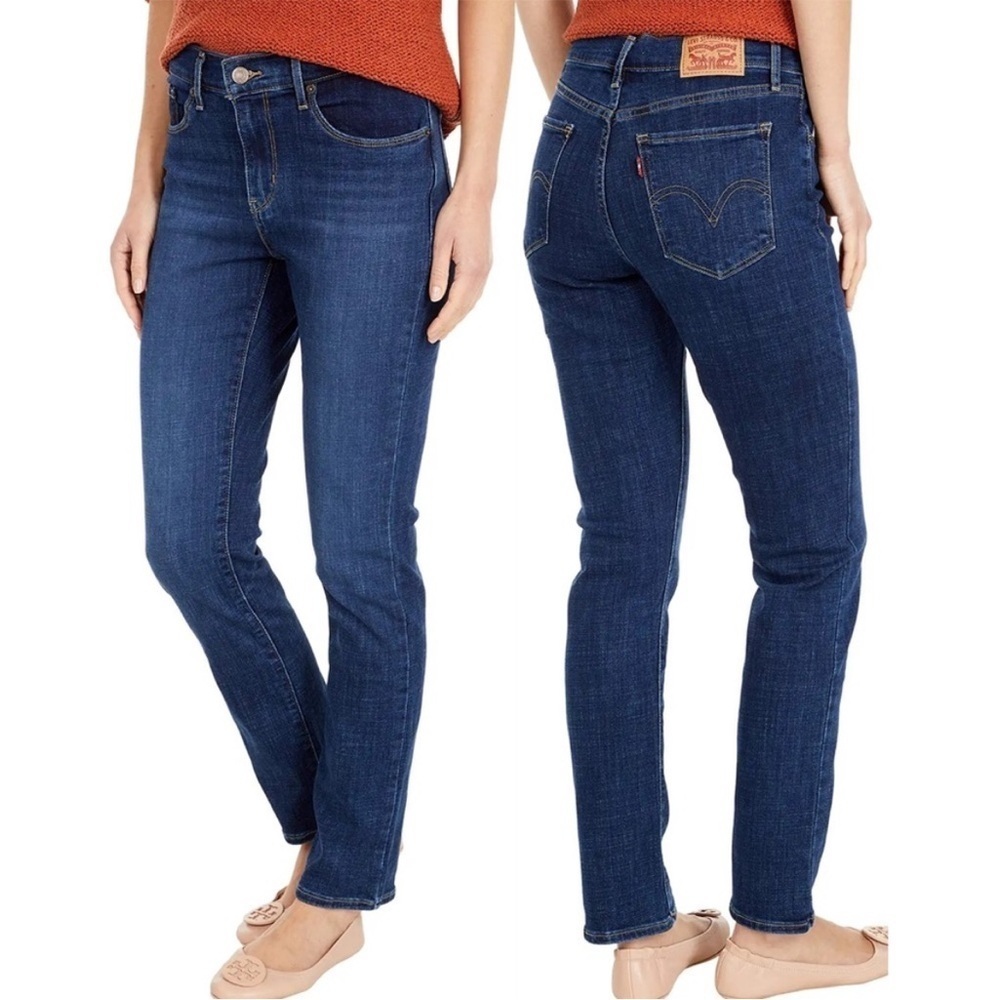 🌻Levi's Classic Straight Midrise Medium Wash Jeans Women's Size 16